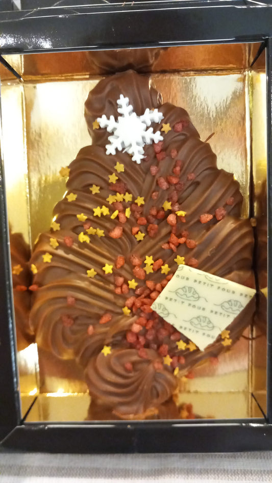 Vegan chocolade kerstboom