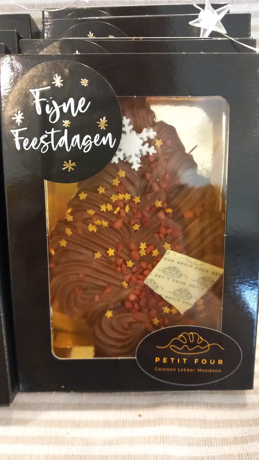 Vegan chocolade kerstboom